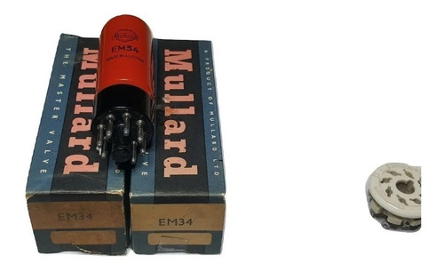 Válvula Electrónica Em34 Nos Mullard Austria Ojo Magico