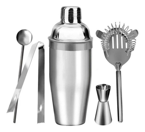 Set De Mixologia Acero Inoxidable 5 Pzs Crown Baccara