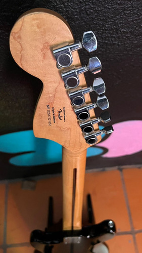 Guitarra Fender Squier Mustang C/ Seymour Duncan Triple Shot Diestro Negro Palo De Rosa (Usado)