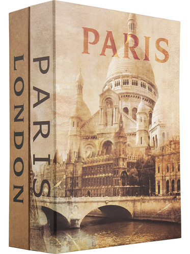 Barska Paris Y Londres Dual Lockbox Libro Con Bloqueo De Te