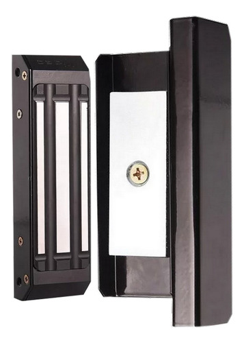 Eletroimã Pt Dz M150 Ipec Porta Vidro De Correr C/ Botoeira Cor Preto