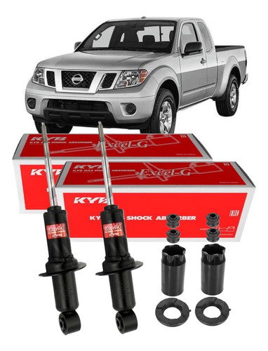 Par Amortecedor Dianteiro Nissan Frontier 2007/.. Kyb + Kits