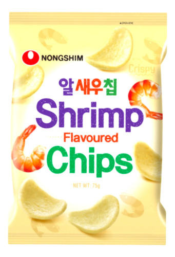 Salgadinho Camarão Nongshin Shrimp Chips Korea 75g