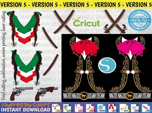 Diseño De Mariachi Vector Ver.5 - Edición Viva México Editab