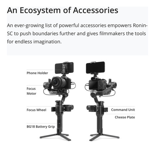 Estabilizador Ronin Sc - Dji Reacondicionado Negro (Reacondicionado)