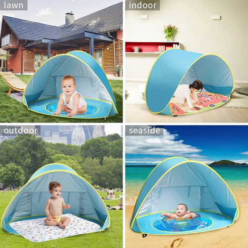 Casa De Juegos Para Niños Tienda De Playa Portátil Para Bebé