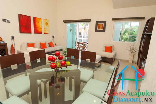 Cad Diamante Lakes Rubí 319. Terraza Con Vista A La Alberca Y Áreas Comunes