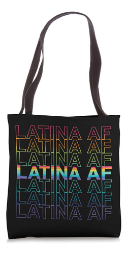 Latina Af Lgbtq Bandera Del Orgullo Gay Arco Iris Bolsa De T