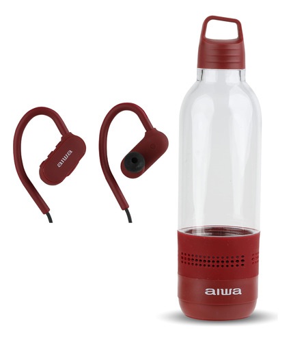 Aiwa Botella De Agua Con Altavoz Y Auriculares, Botella De .