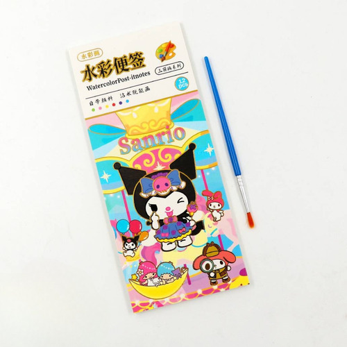 Libreta Para Pintar Acuarelas Cinnamoroll Kuromi My Melody Kuromi Sanrio