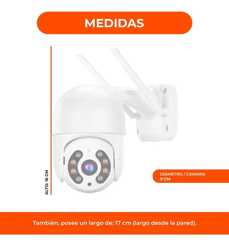 Camara Seguridad Wifi Domo 360° Hd Con Memoria E Instalación