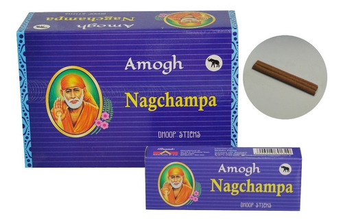 Sahumerios Amogh Dhoop Sticks X6 Unidades Fragancia Nag Champa