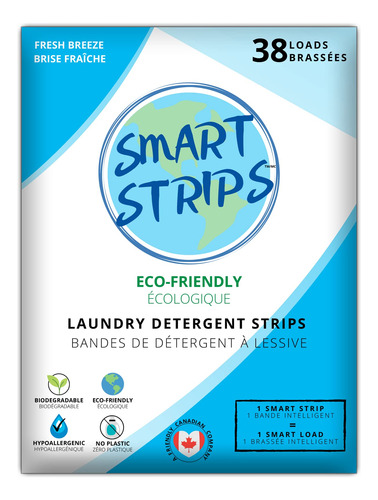 Tiras De Detergente Para Ropa (38 Cargas)  Smart Strips  