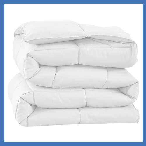 Edredom Cama Queen Ecopluma Toque De Pluma 240 X 260 Camesa Branco Ecopluma