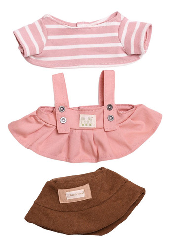 Vestido De Muñeca De Peluche Diy Con Sombrero Para Muñeca