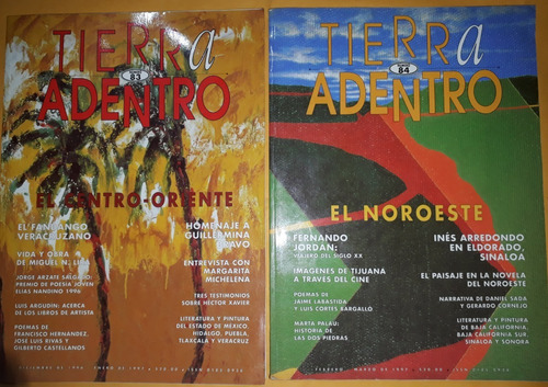 2 Revistas Tierra Adentro #83, #84 Y Gratis Rev Fronteras#12