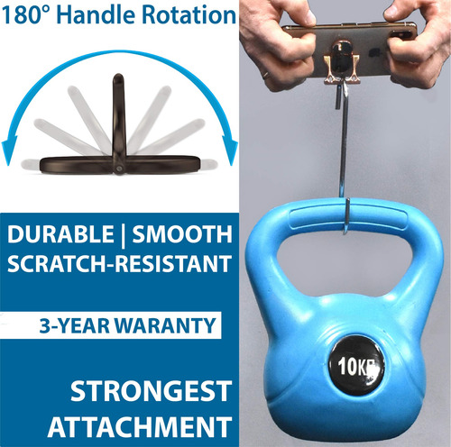 Mobi Handle Soporte De Anillo Para Teléfono De 3 Dedos, Agar