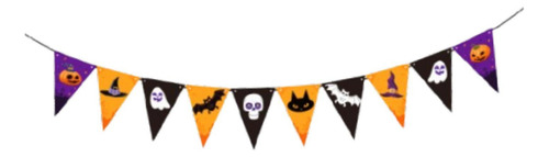Pancarta De Halloween, Accesorio Único Bandera Triangular