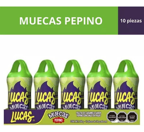 Lucas Muecas Pepino X 10 Uds - Unidad a $55000