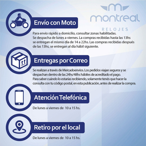 Reloj Montreal Mujer Ml744 Malla De Acero Inoxidable