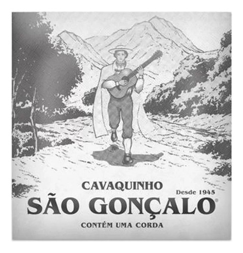 Kit C/ 8 Cordas 3a Sol Encapada Niquel P/cavaco Sao Goncalo