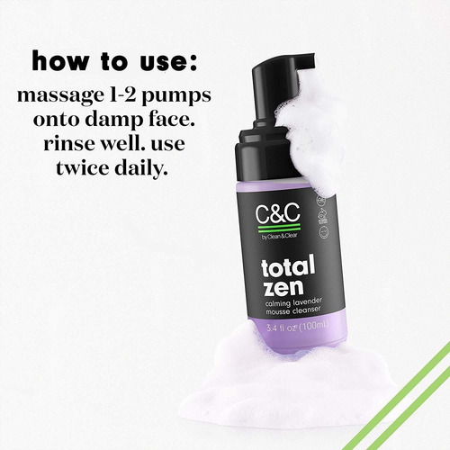 Cc By Clean Clear Total Zen Calming Lavender Mousse Facia