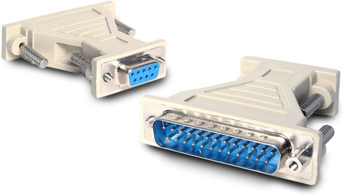 3 Adaptadores De Cable Serial Db9 A Db25 F/m- At925fm, Beige