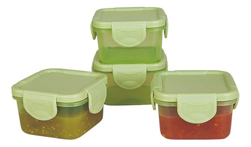 Set De Mini Contenedores Verde Cocina 815-51 Verde Musgo