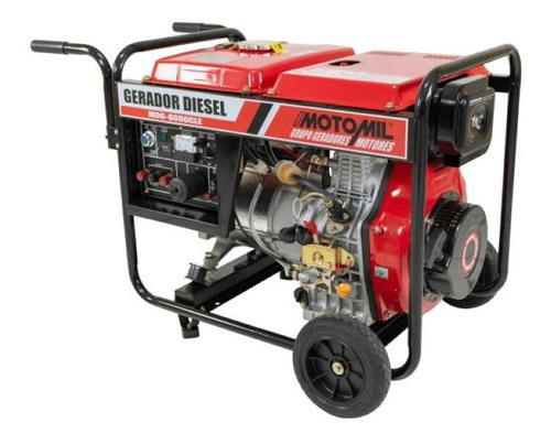 Gerador Diesel 7,5 Kva Trifásico 220v Mdgt-8000cle Motomil