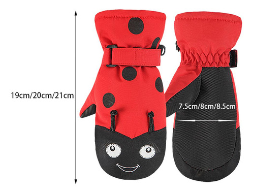 Guantes De Esquí Para Nieve Impermeables Para Niñas, M