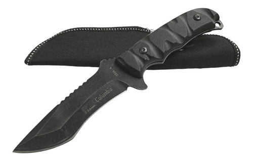 Cuchillo Tactico Supervivencia 11,5cm C/funda  Negro