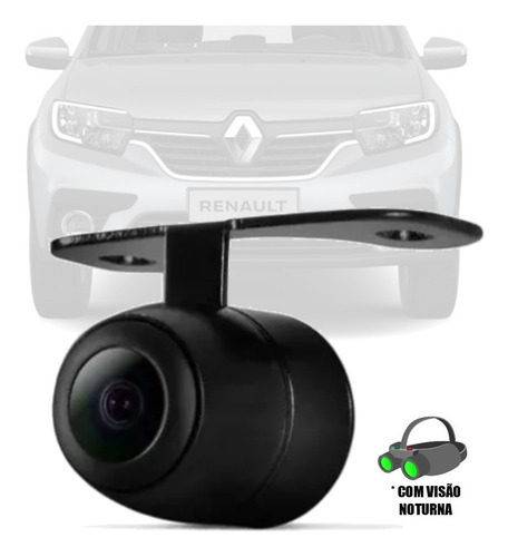 Imagem 1 de 4 de Camera De Ré (2x1) Borboleta Visão Noturna Renault Sandero