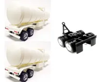 Comprar 1:32 2x Remolques Pipa Costillas Con Dolly Para Trailer Full