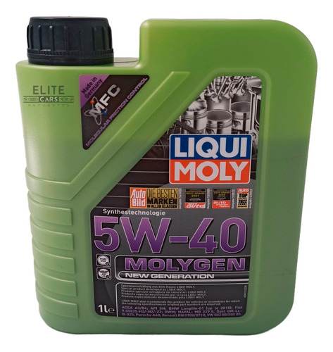 Aceite Para Motor Liqui Moly Sintético 5w-40 1l