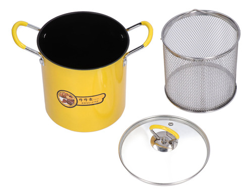 Mini Freidora Japonesa De Acero Inoxidable De 3 Litros