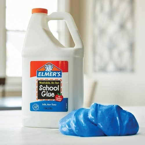 Elmers Pegamento Escolar Blanco, Lavable. 1 Galón (slime)