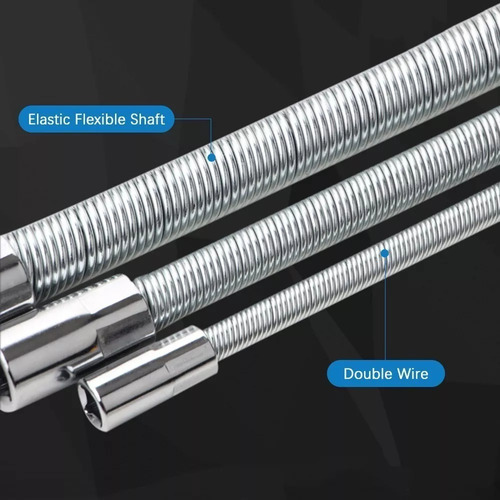 Cabos De Extensão De Soquete Flexível 3pcs 1/4 3/8 1/2 Flex
