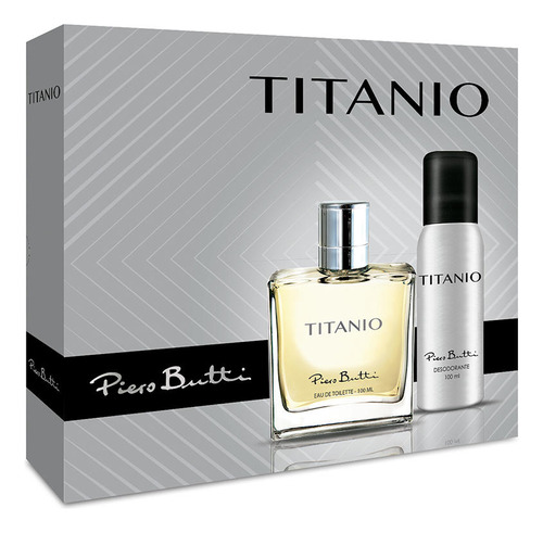 Set Perfume Titanio Edt + Desodorante Piero Butti