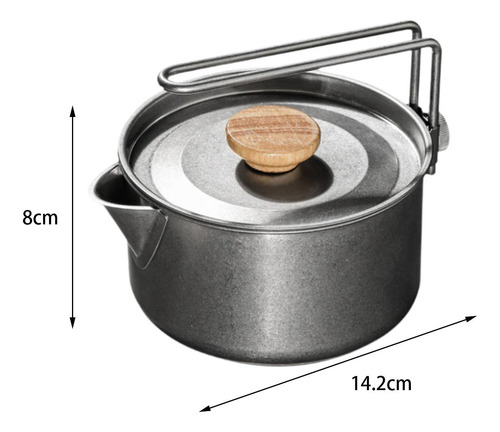 Tetera Para Acampar, Tetera Para Estufa, Cafetera De 1,2 L