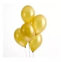 50 Globos Perlados Dorados 10 PuLG Casamiento Fiesta Deco