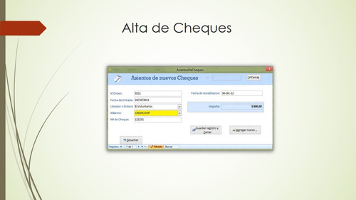 Programa De Cheques - (microsoft Access)