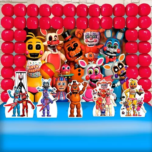 Painel Festa Redondo Five Nights At Freddy's 3D Sublimado 1