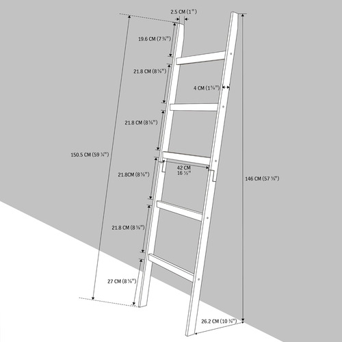 Escalera Mantas, Racks De Toallas De 5 Capas, Soporte M...