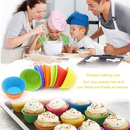 Juego De 24 Tazas De Silicona Para Hornear Cupcakes