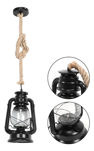 Colgante Led Retro Vintage Para Colgar En Forma De Cuerda Ho