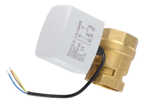 Ac220v Dn50, 2 Pulgadas, 2 Vías, 3 Cables, Latón Eléctrico