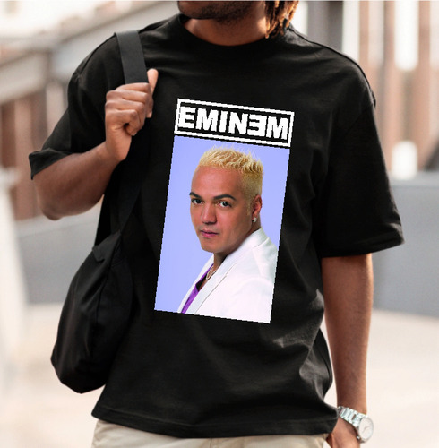 Camiseta Algodão Belo Cantor Meme Engraçado Eminem