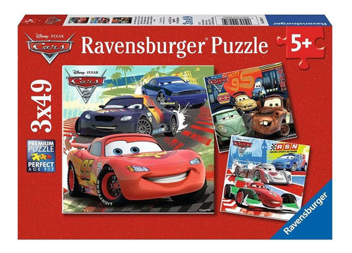 3 Rompecabezas Ravensburger Cars 49 Pzs