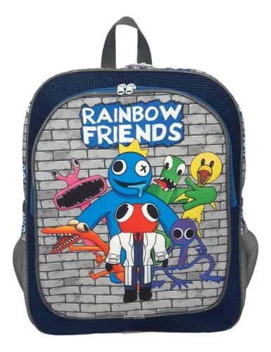 Kit Mochila Rainbow Friends Amigos Do Azul Babão Costas G F5