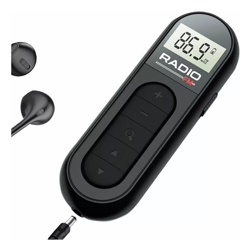 Novo Mini Rádio Fm De Bolso Lavalier Recarregável